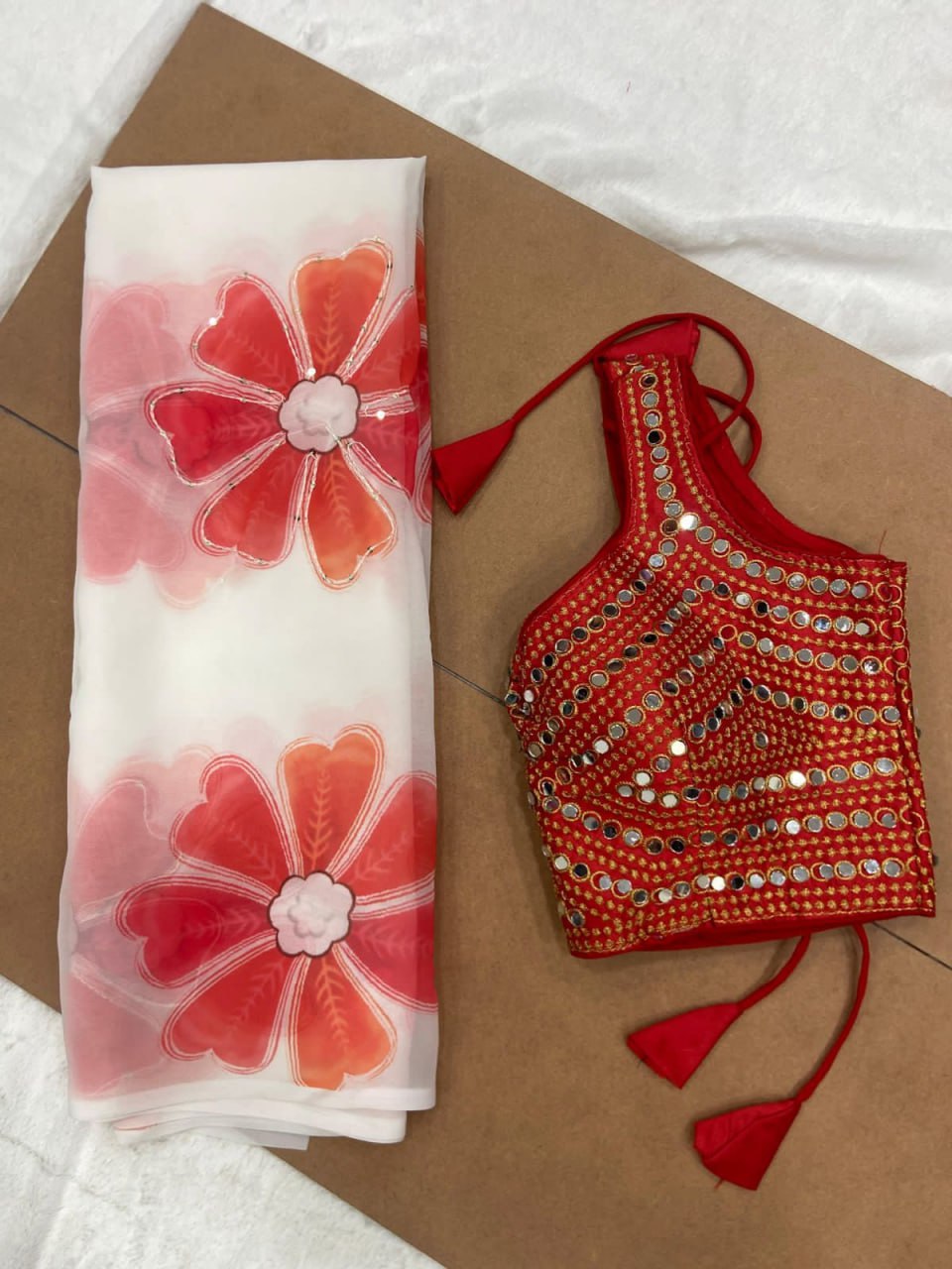 Georgette digital printed beautiful saree