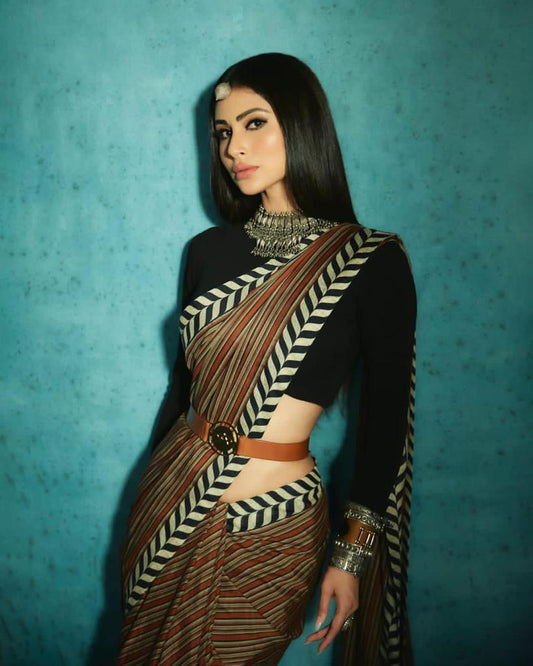 Luxurious Vichitra Silk Saree with Satin Banglory Silk Blouse