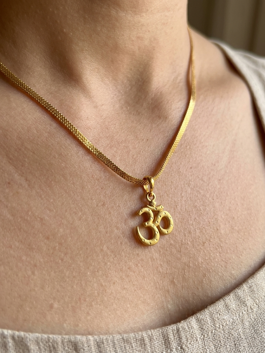 One-Gram Gold Chain Pendant Set