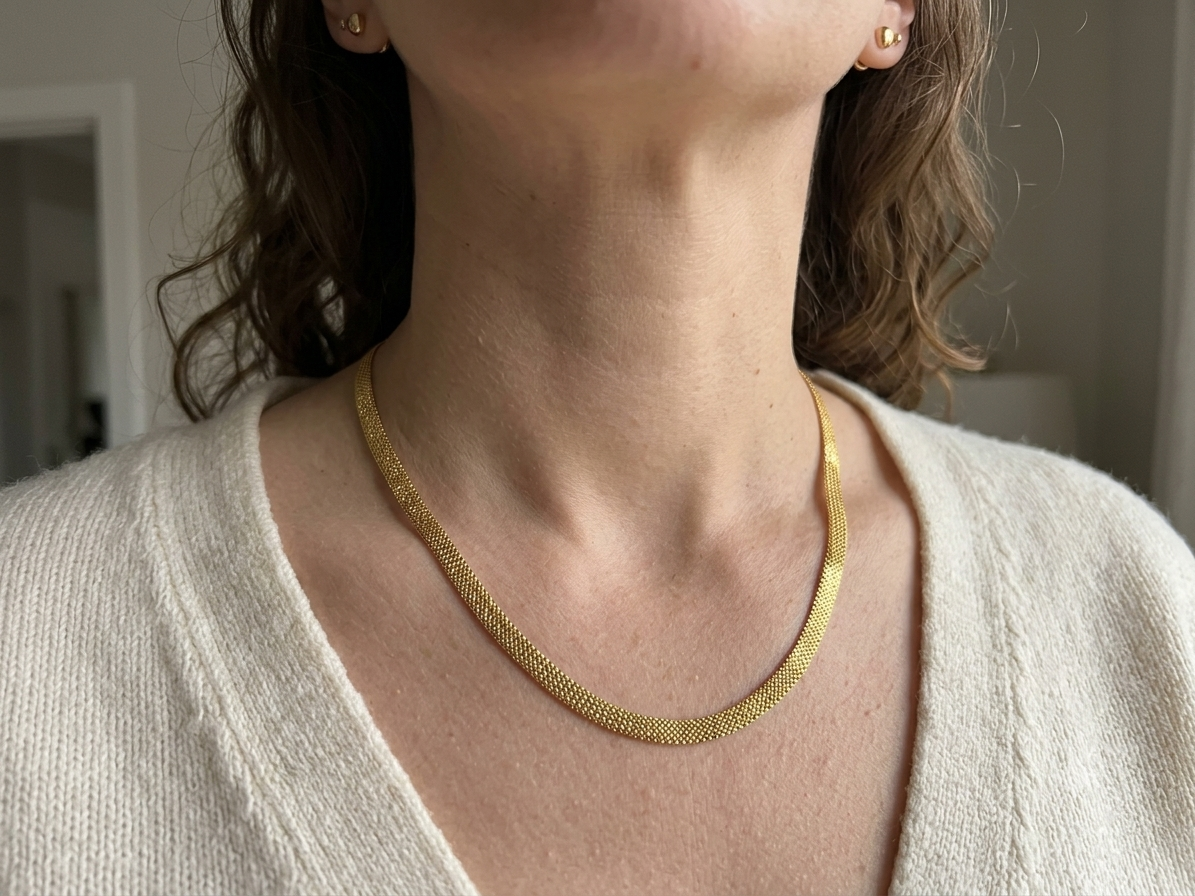 Stylish 1 Gram Gold Forming 4 Line Chain – 24 Inch | Lightweight & Elegant (Single Chain)