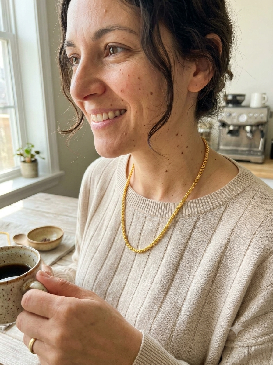 Premium 1 Gram Gold Designer Chain for Daily Use | Lightweight & Long-Lasting Forming Jewelry