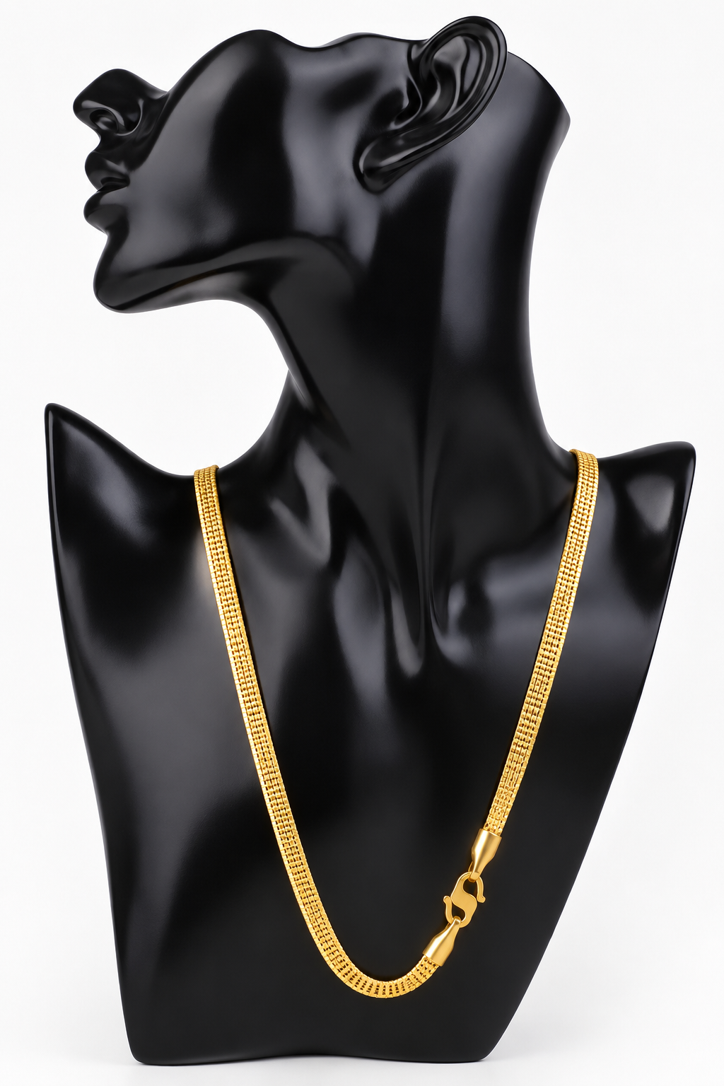 Stylish 1 Gram Gold Forming 3 Line Chain – 24-Inch ( One Chain Only )