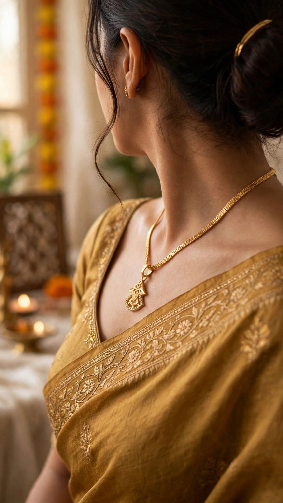 Premium One-Gram Gold Chain & Pendant Set