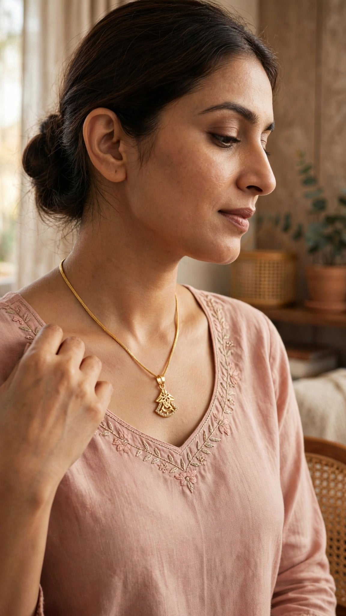 Premium One-Gram Gold Chain & Pendant Set