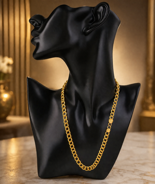 1 Gram Gold Plated Premium Gold Finish Men's Designer Chain