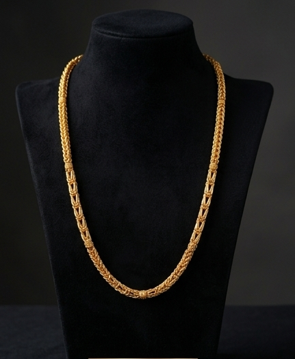 Men's 22-Inch One Gram Gold Forming Designer Chain