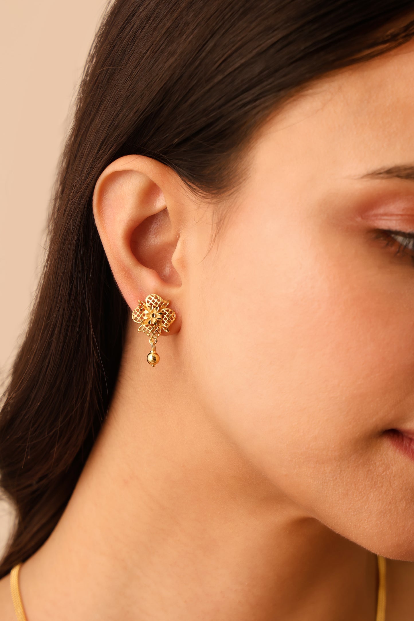 One-Gram Gold Chain Pendant Set with Tops