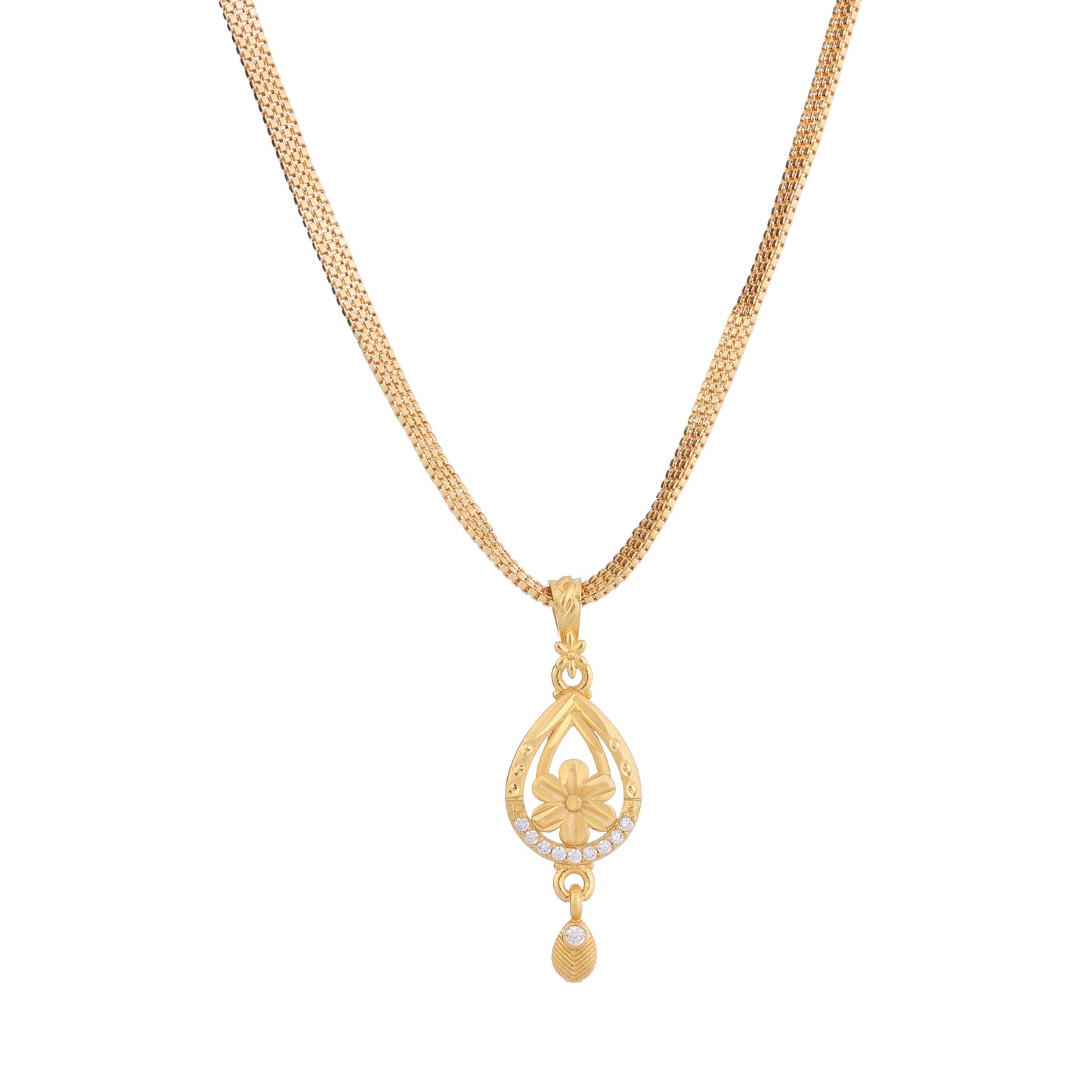 Latest Design One-Gram Gold Chain Pendant Set