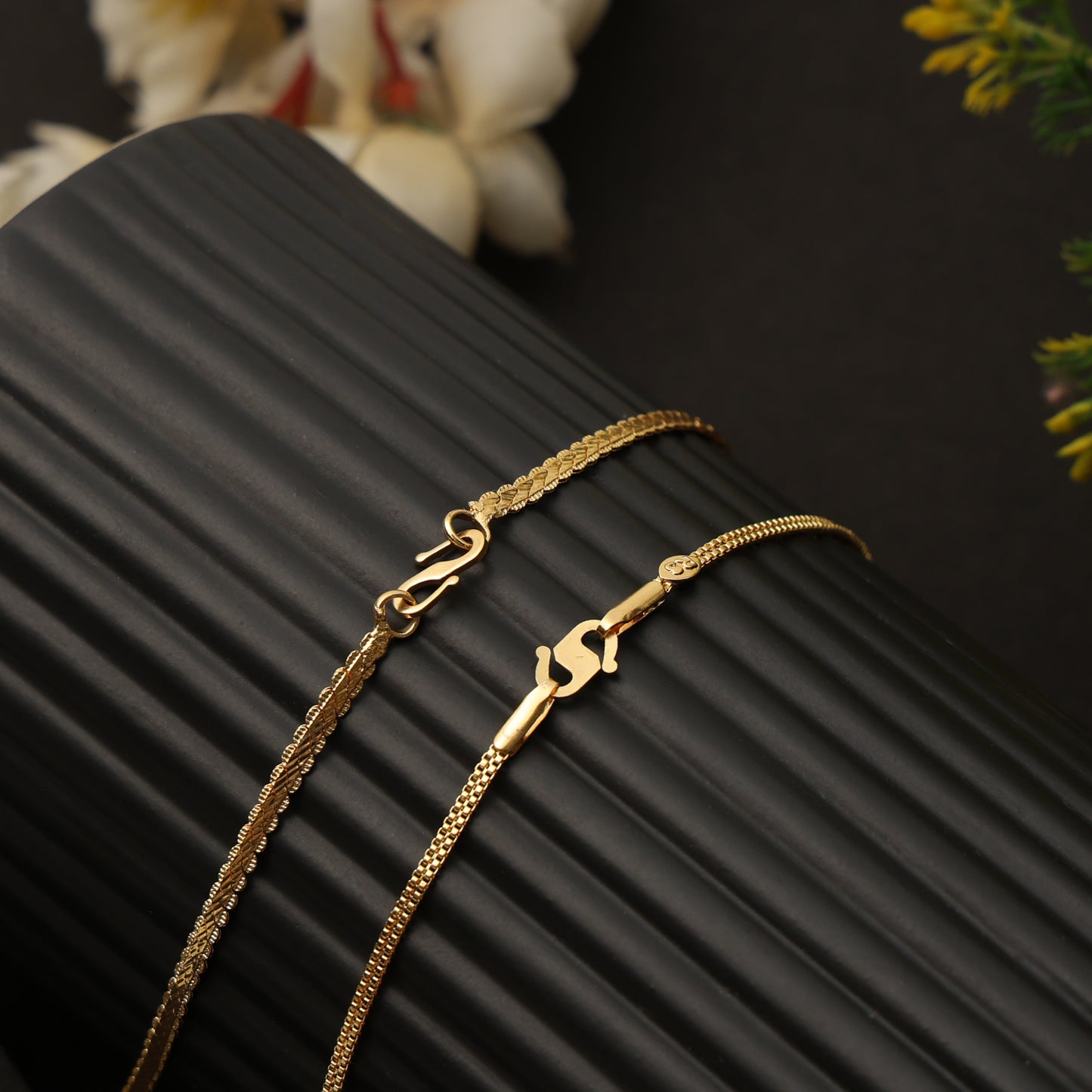 23-Inch 1 Gram Gold Chain Combo for Men & Women – Pack of 2