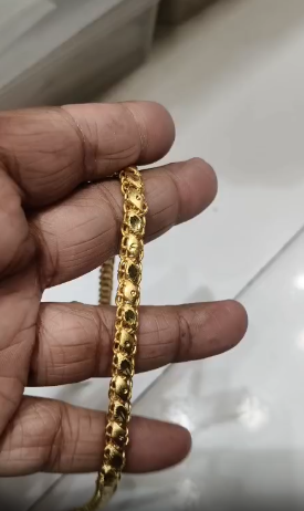1 Gram Gold Chain | Gold Plated Chain for Men Women | Stylish Daily Wear Jewellery | Lightweight