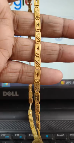 Nawabi Gold Plated Chai | Lightweight Gold Forming Chain (Copy)