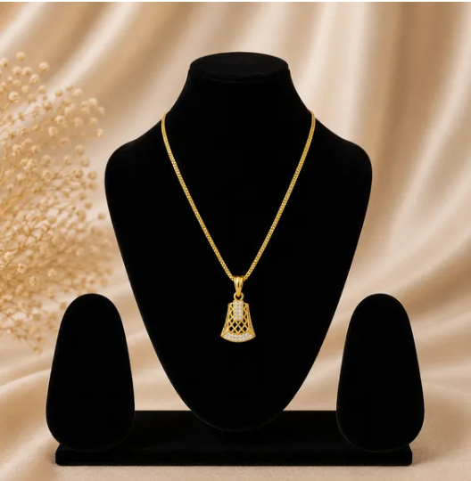 One-Gram Gold Chain Pendant Set