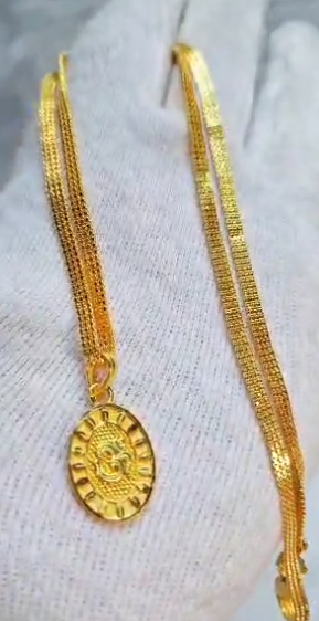 One-Gram Gold Chain Pendant Set