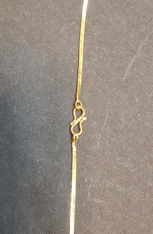 One Gram Gold Chain Pendant Set with Earrings – Anti-Tarnish Coated