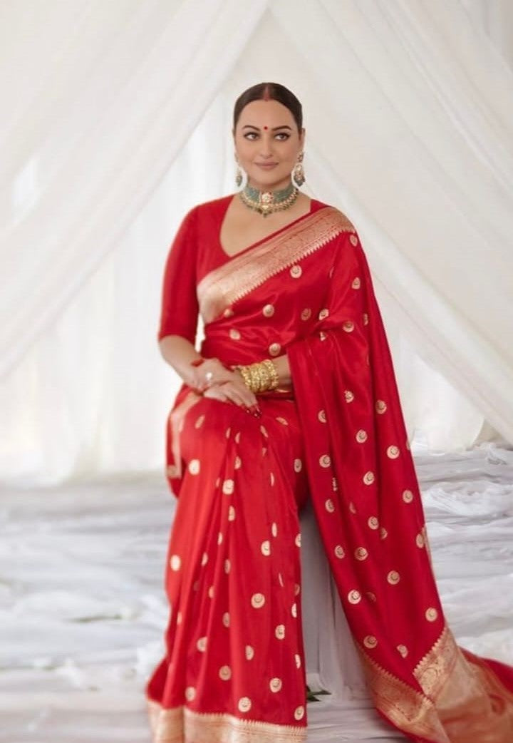 Sonakshi Sinha Inspired Premium Banarasi Silk Saree