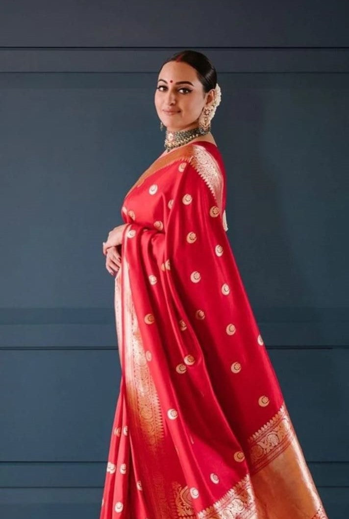 Sonakshi Sinha Inspired Premium Banarasi Silk Saree