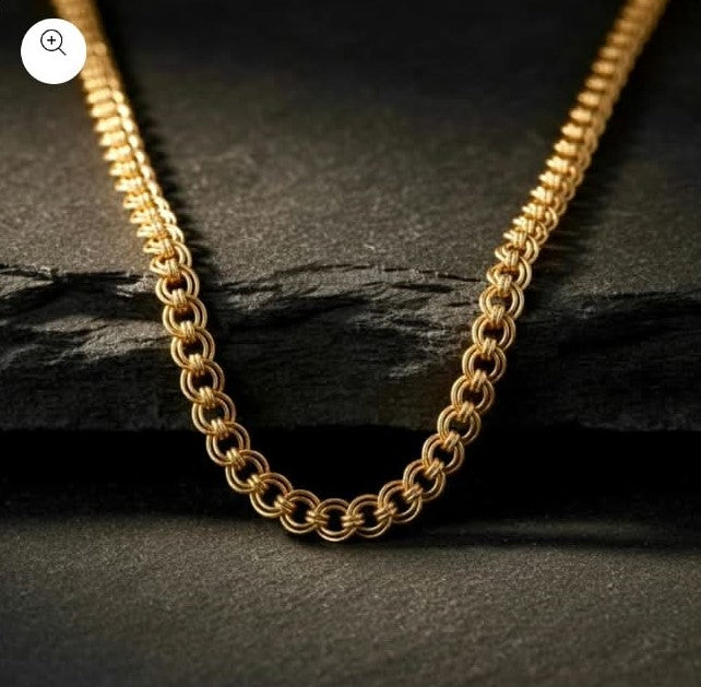 1 Gram Gold Plated Premium Gold Finish Men's Designer Chain