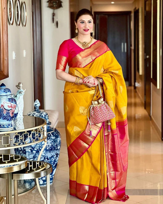 BEAUTIFUL RICH PALLU, JACQUARD WORK ON ALL OVER THE SAREE