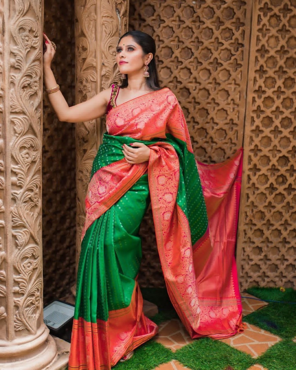 Banarasi Soft Silk Sarees at blacky.in