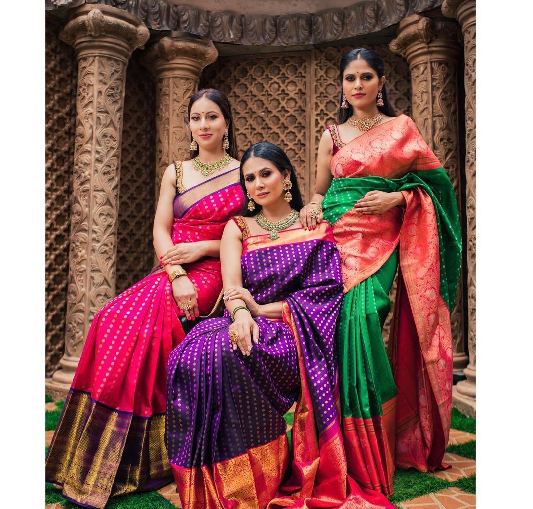 Banarasi Soft Silk Sarees at blacky.in