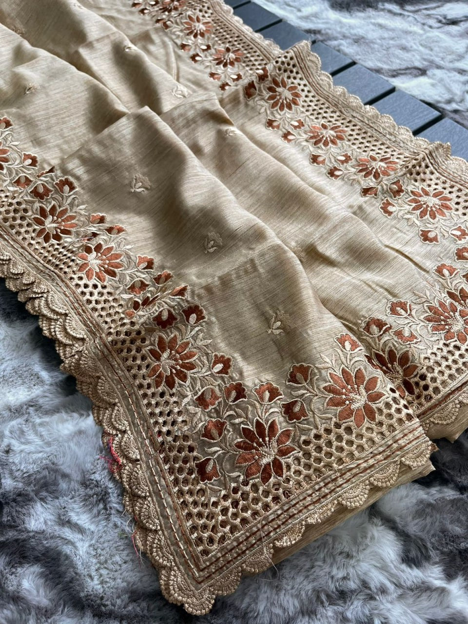 Pure Matka Silk Soft Saree with Intricate Work and Full Work Blouse