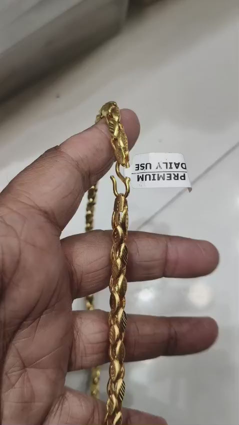 Trendy 1 Gram Gold Plated Chain | Minimal & Elegant Style