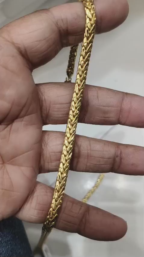 Approx 20 inch Gold Forming Chain | Premium Gold Coated  Chain for Men Women | Daily Wear Stylish Necklace